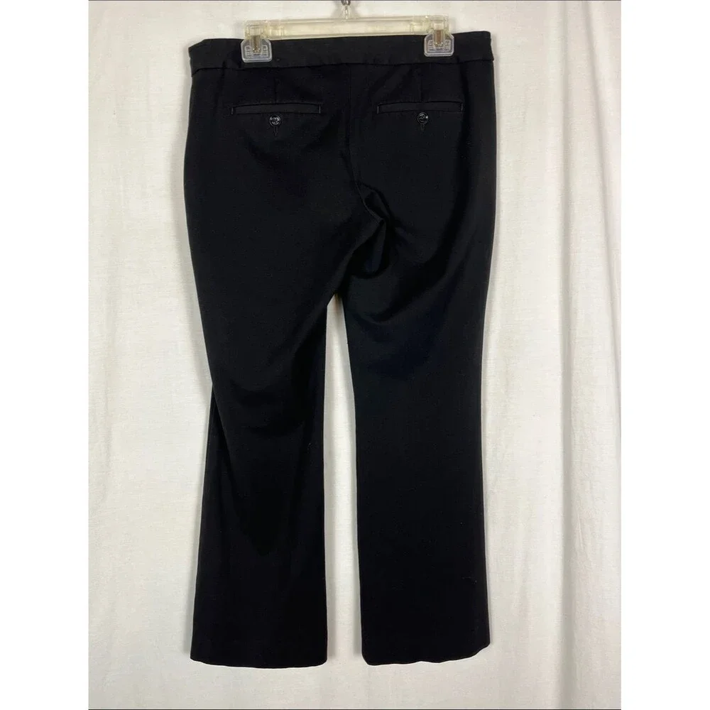 Express Pitch Black Columnist Straight Leg Dress Pants